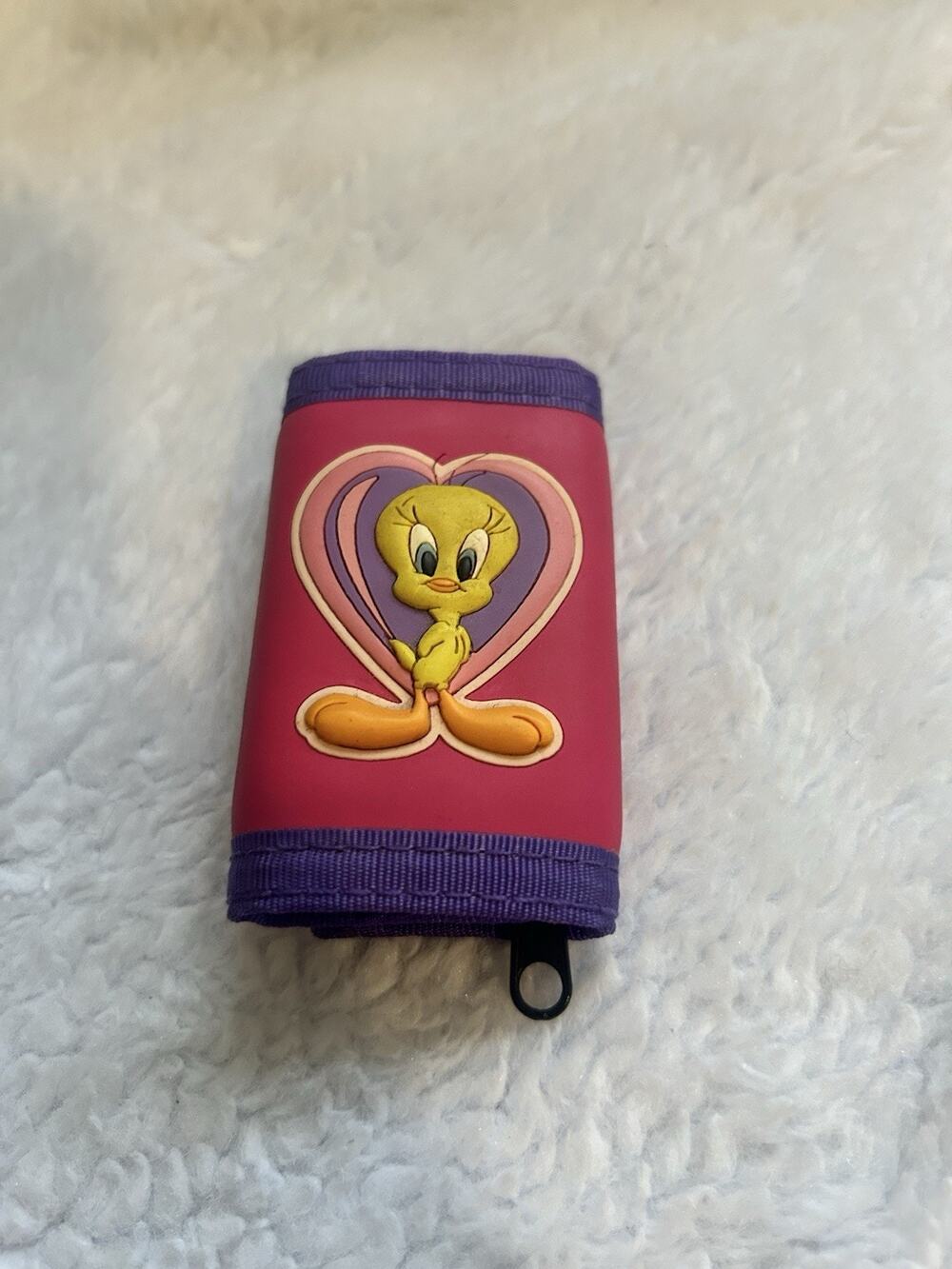 Vintage 90s Tweety key chain wallet
